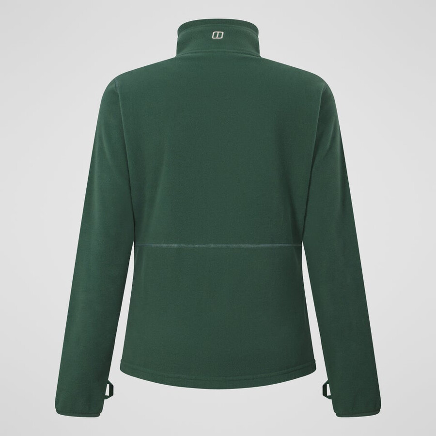 damen prism 2.0 micro full zip polartec-fleece - grün berghaus