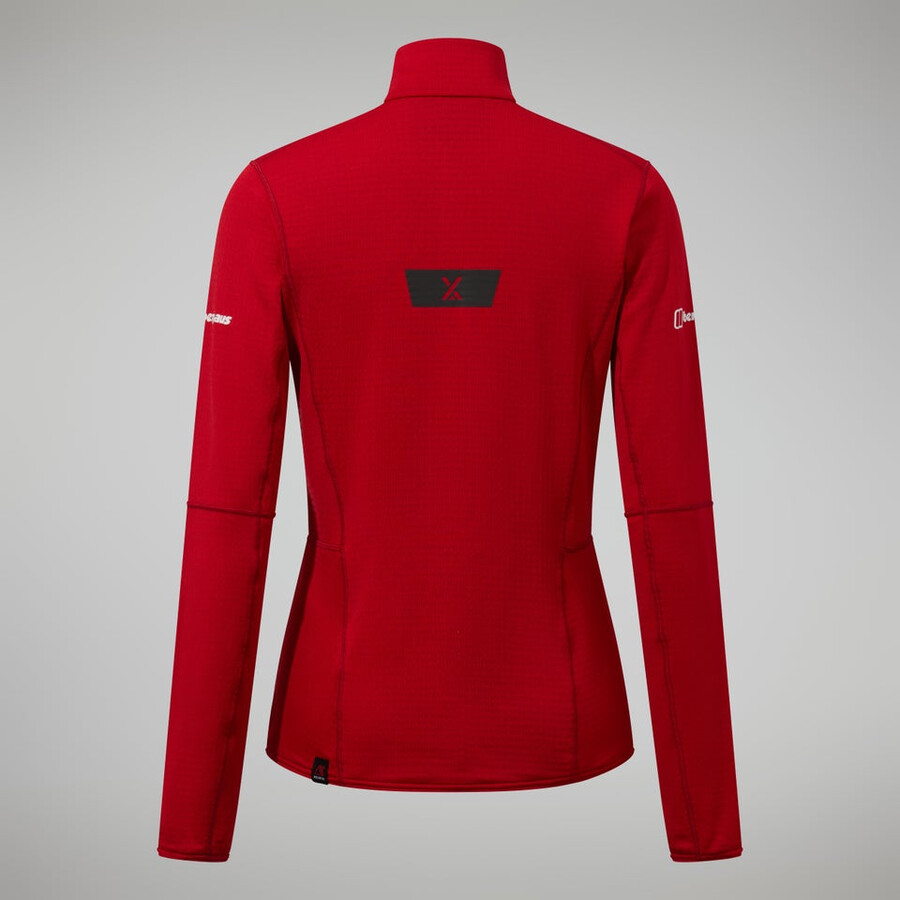 women s mtn arete lb half zip - red berghaus