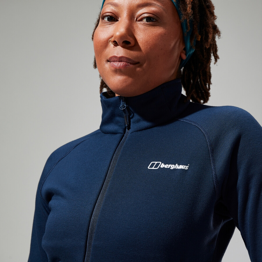 frauen heuberg-polartec-fleece - blau berghaus
