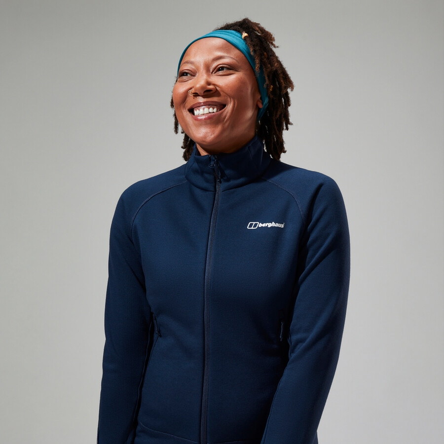 frauen heuberg-polartec-fleece - blau berghaus