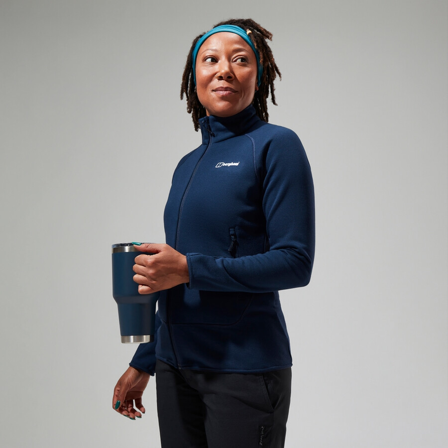frauen heuberg-polartec-fleece - blau berghaus