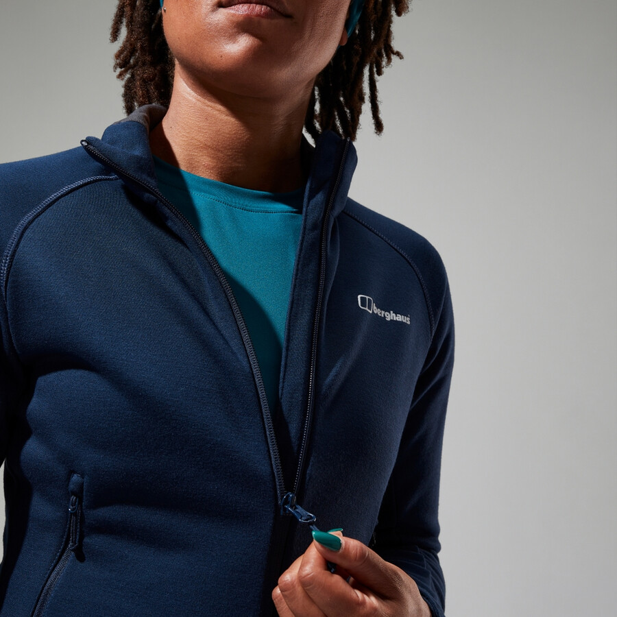 frauen heuberg-polartec-fleece - blau berghaus