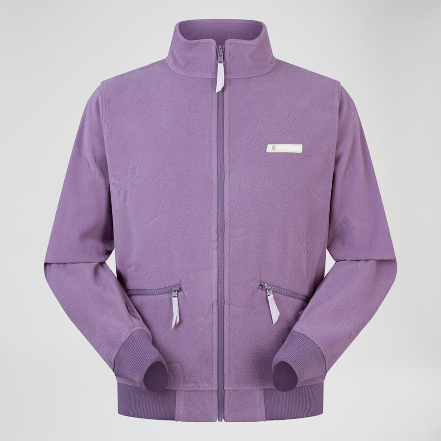 unisex tageszeitung der natur interactive fleece - lila berghaus
