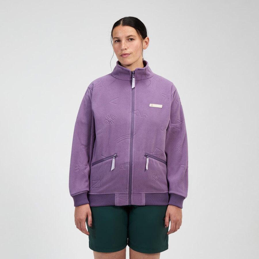 unisex tageszeitung der natur interactive fleece - lila berghaus