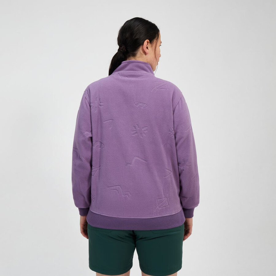 unisex tageszeitung der natur interactive fleece - lila berghaus