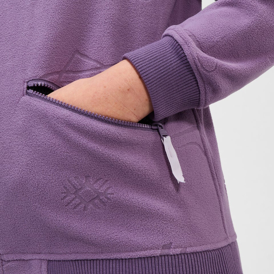 unisex tageszeitung der natur interactive fleece - lila berghaus