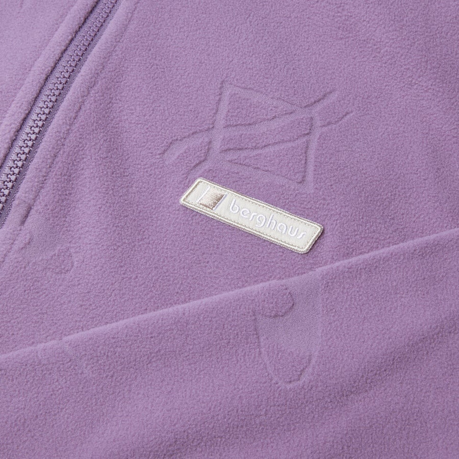 unisex tageszeitung der natur interactive fleece - lila berghaus