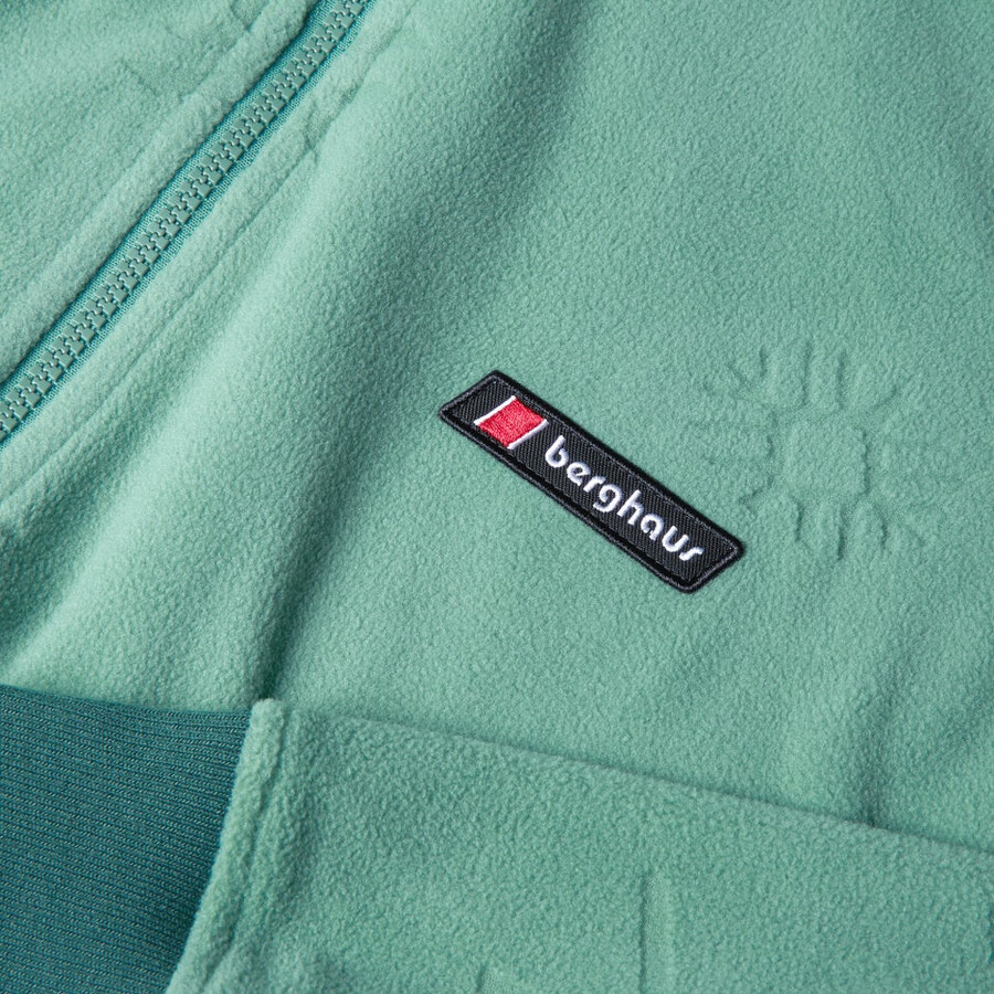 unisex tageszeitung der natur interactive fleece - grün berghaus