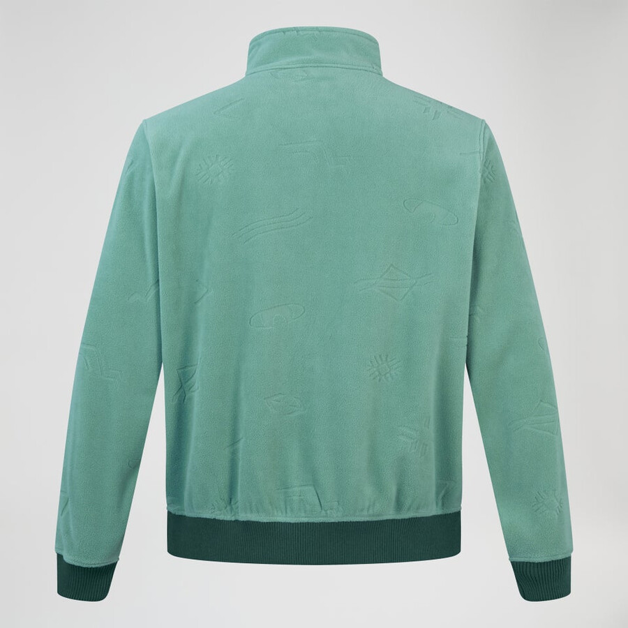 unisex tageszeitung der natur interactive fleece - grün berghaus