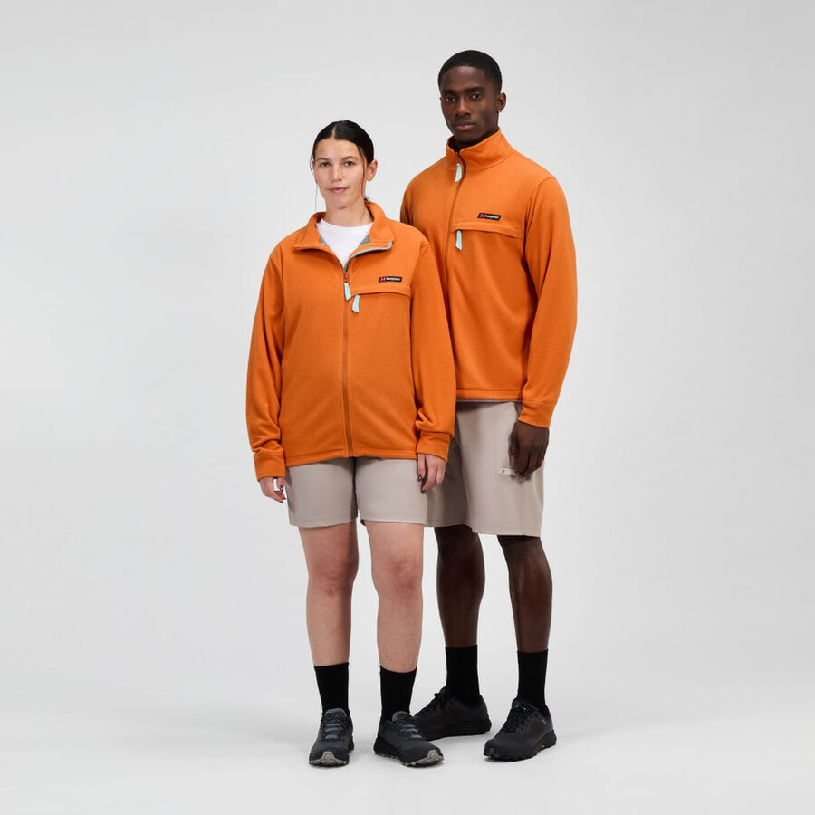 unisex sonnte peak interactive fleece - orange berghaus