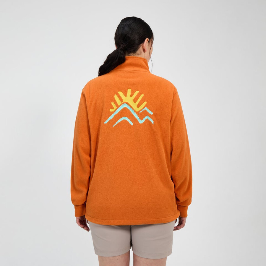unisex sonnte peak interactive fleece - orange berghaus