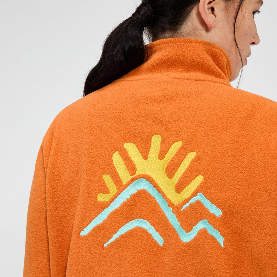 unisex sonnte peak interactive fleece - orange berghaus