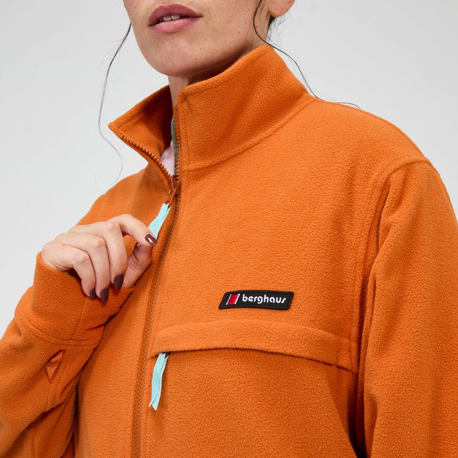 unisex sonnte peak interactive fleece - orange berghaus
