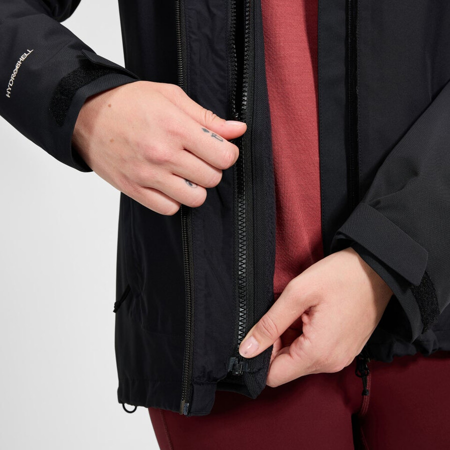 women s hanby interaktive jacke - schwarz berghaus