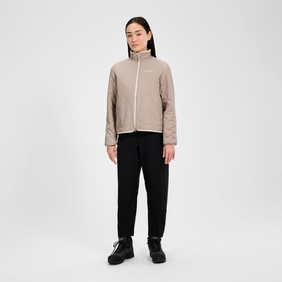 frauen asperton reversible jacket - naturgrau berghaus