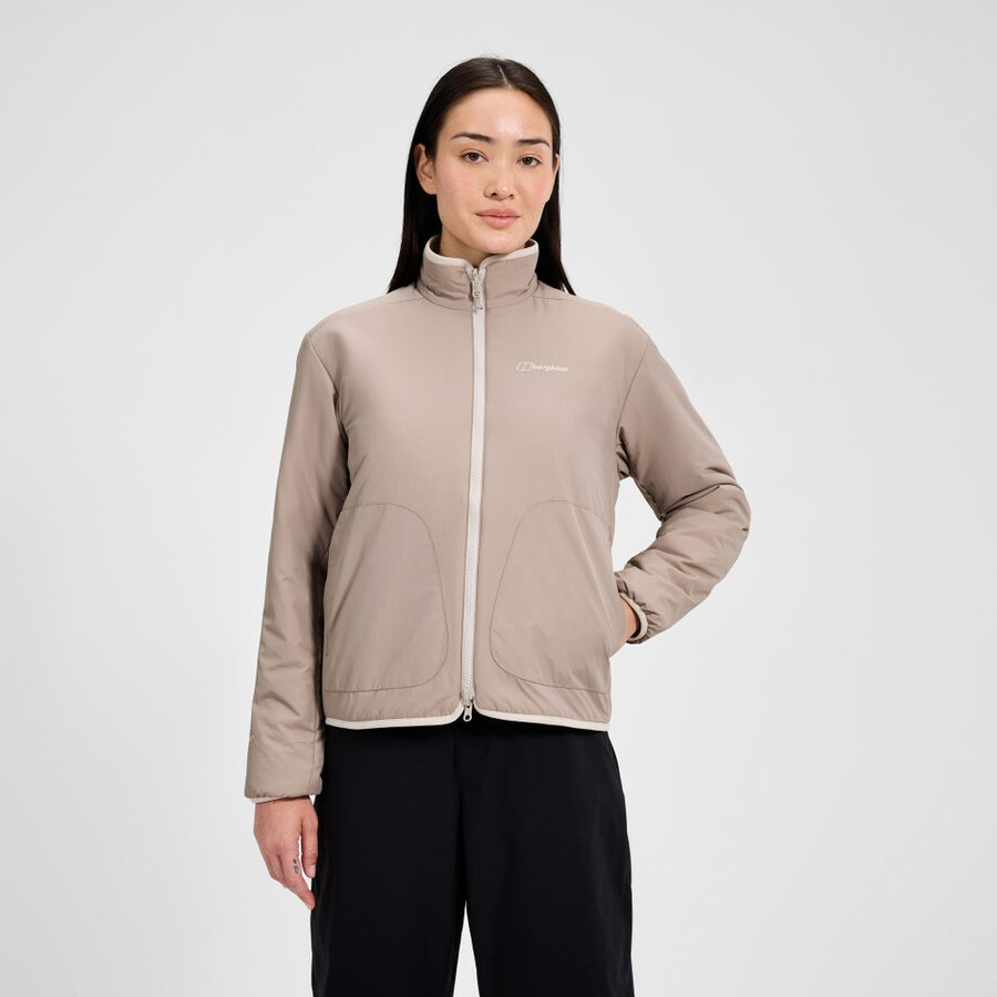 frauen asperton reversible jacket - naturgrau berghaus