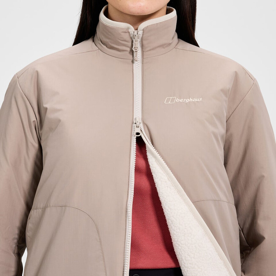 frauen asperton reversible jacket - naturgrau berghaus