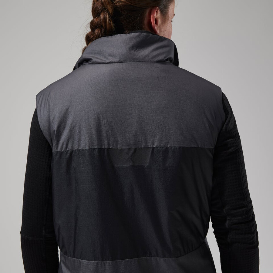 women s mtn arete lb synthetische weste - grauschwarz berghaus