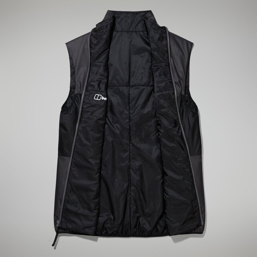 women s mtn arete lb synthetische weste - grauschwarz berghaus