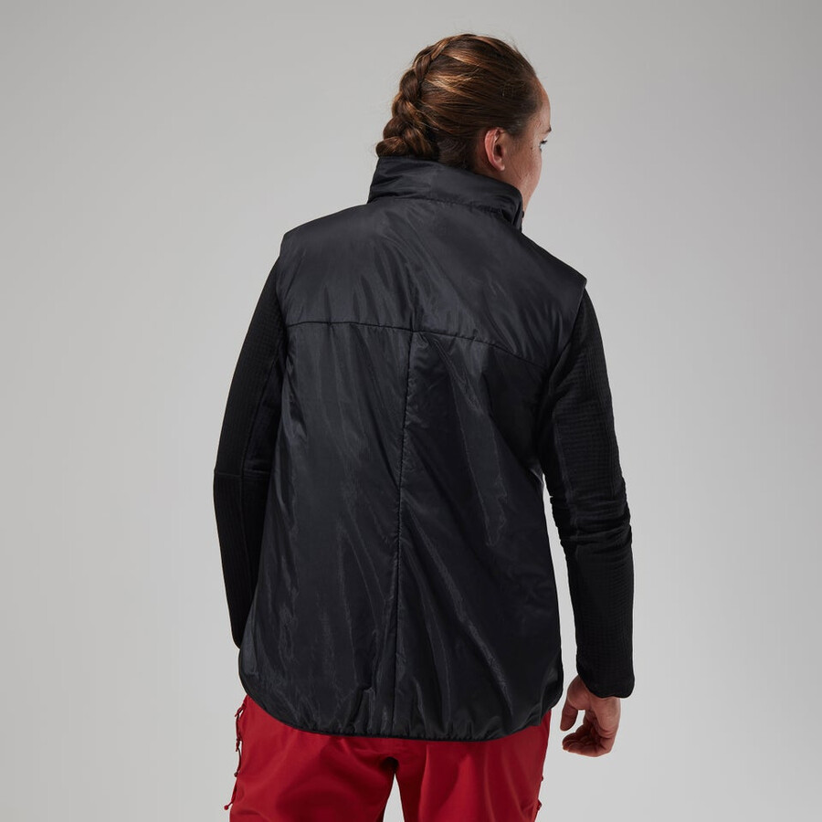 women s mtn arete lb synthetische weste - grauschwarz berghaus