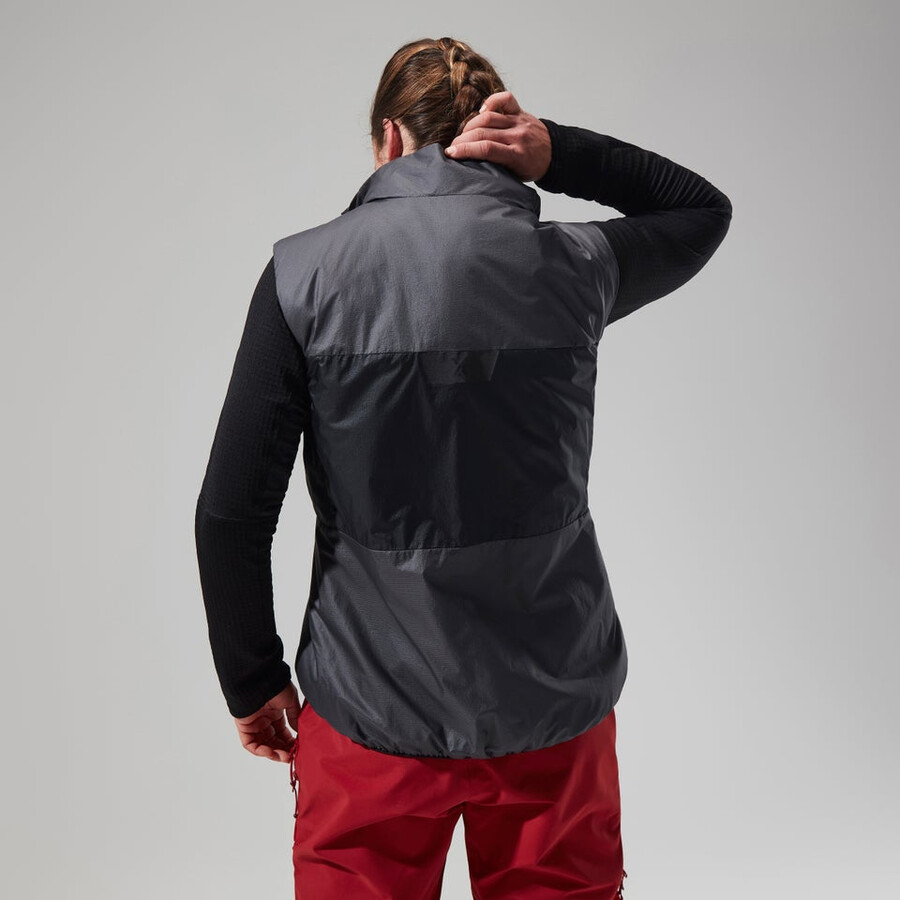 women s mtn arete lb synthetische weste - grauschwarz berghaus