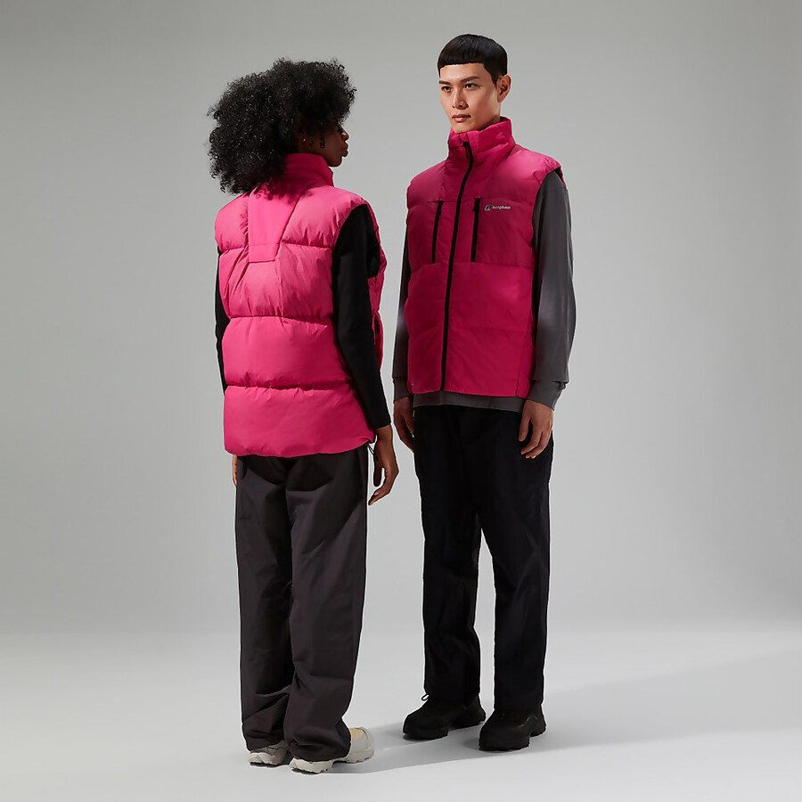 unisex sabber down insulated gilet - rosa berghaus