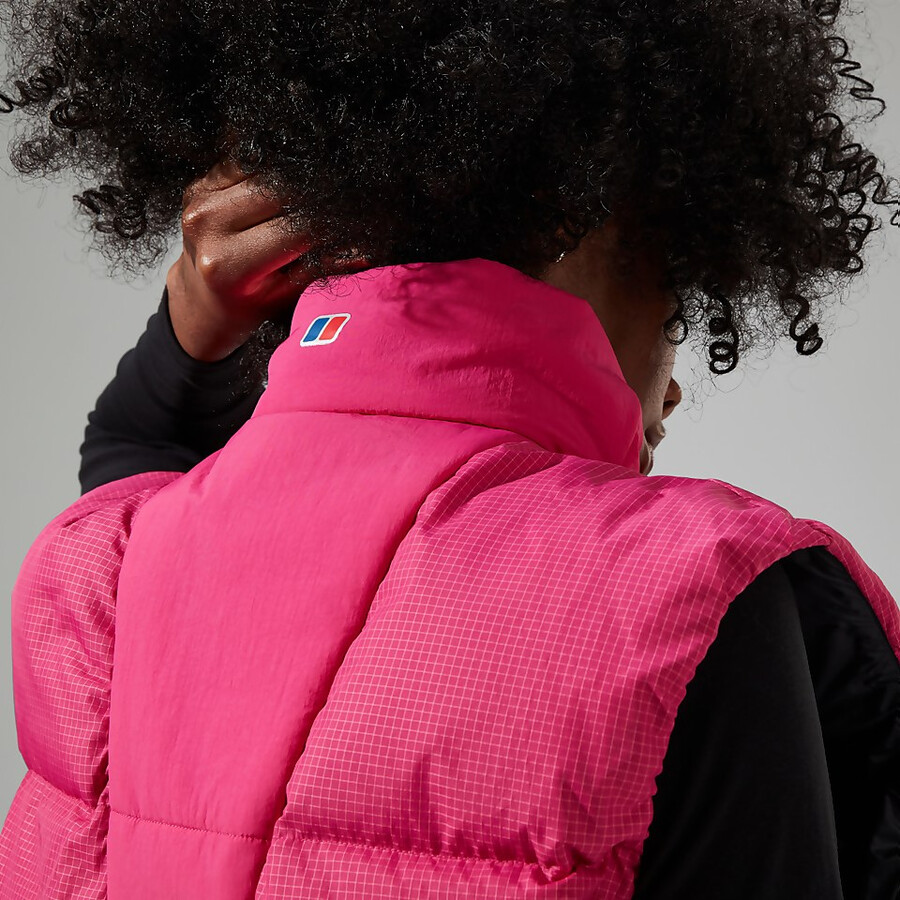unisex sabber down insulated gilet - rosa berghaus