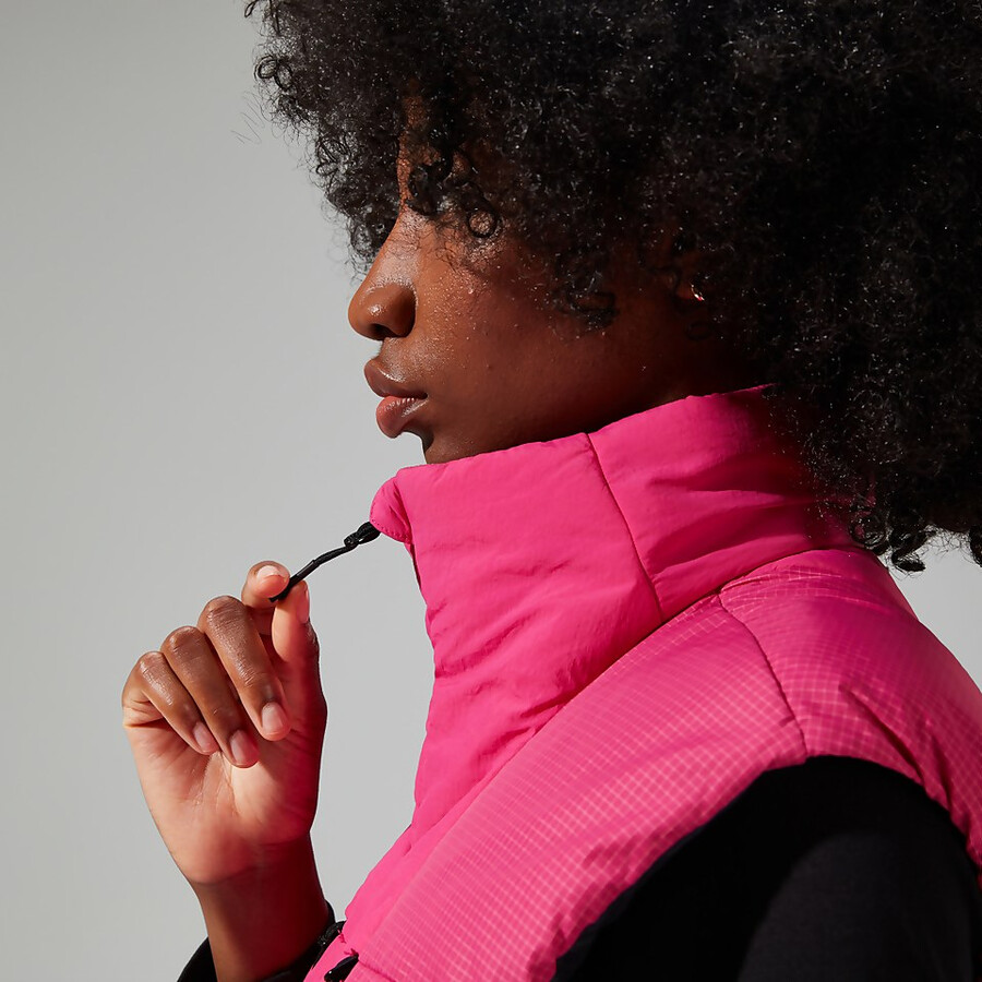 unisex sabber down insulated gilet - rosa berghaus