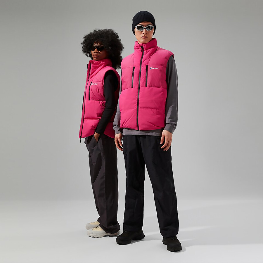 unisex sabber down insulated gilet - rosa berghaus