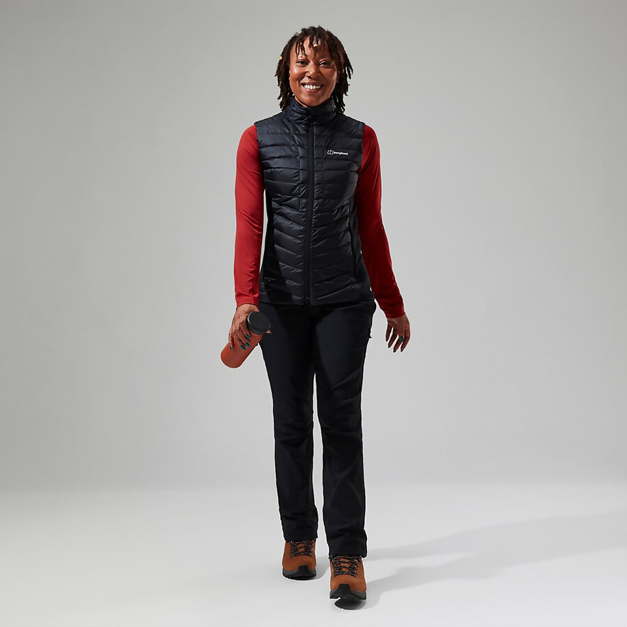 women s tephra 2.0 insulated gilet - schwarz berghaus