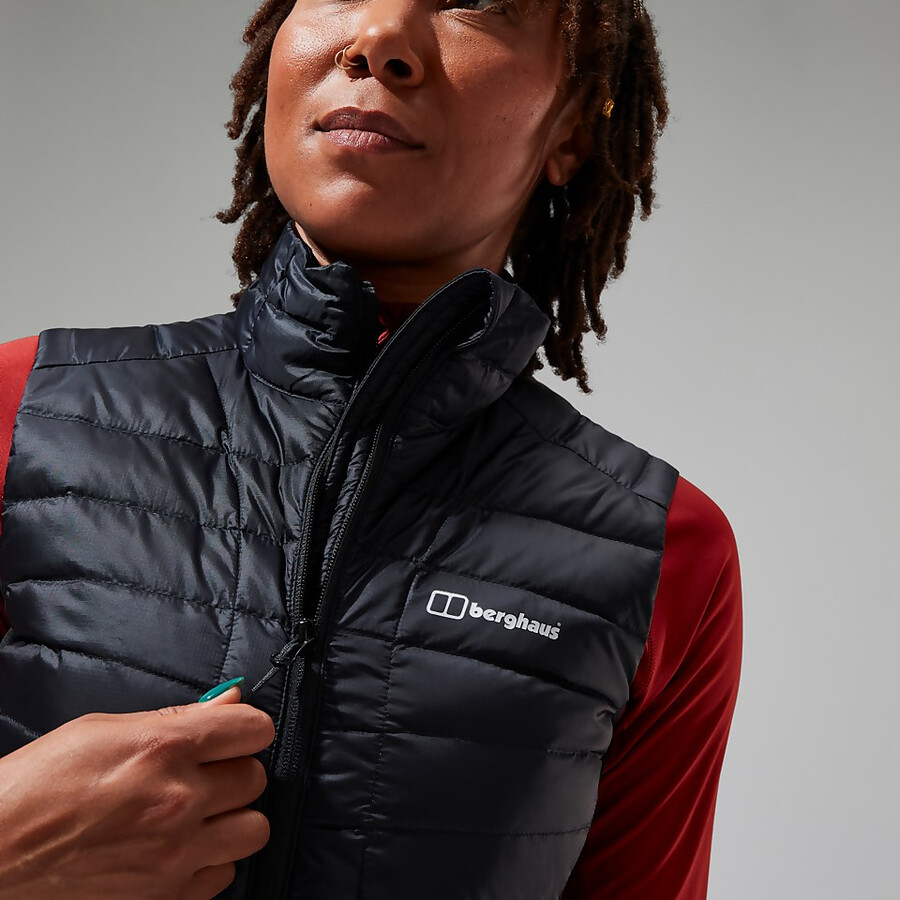women s tephra 2.0 insulated gilet - schwarz berghaus