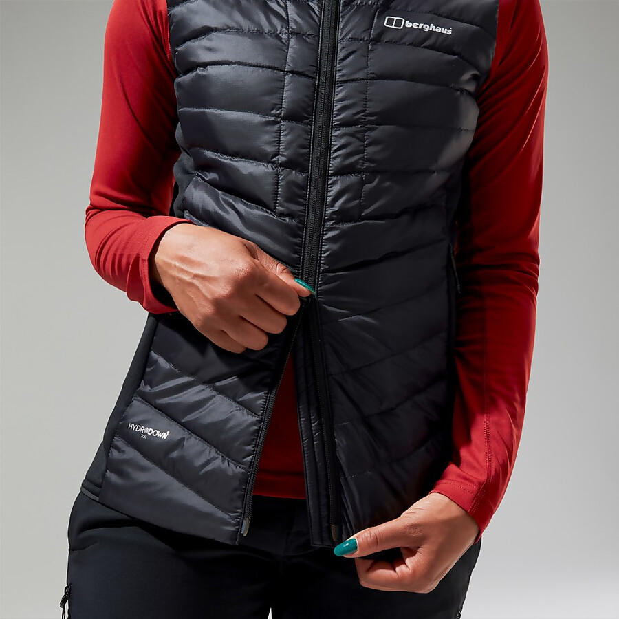 women s tephra 2.0 insulated gilet - schwarz berghaus