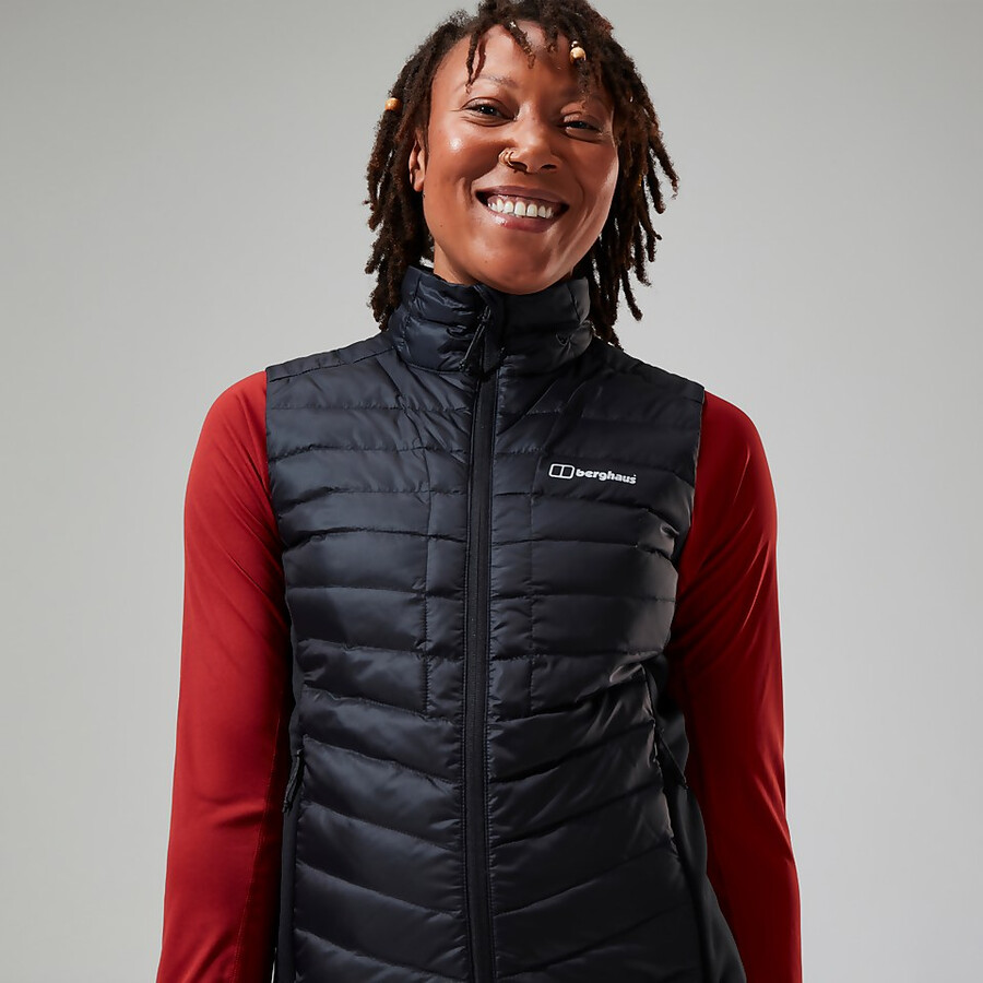women s tephra 2.0 insulated gilet - schwarz berghaus