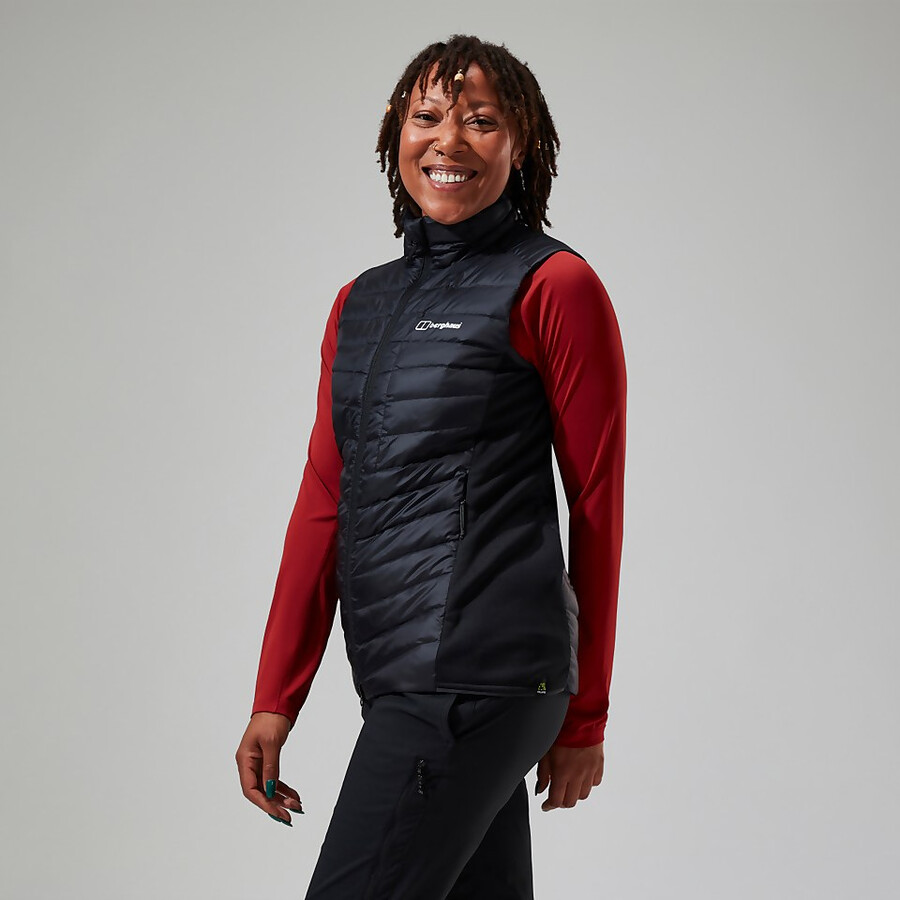 women s tephra 2.0 insulated gilet - schwarz berghaus