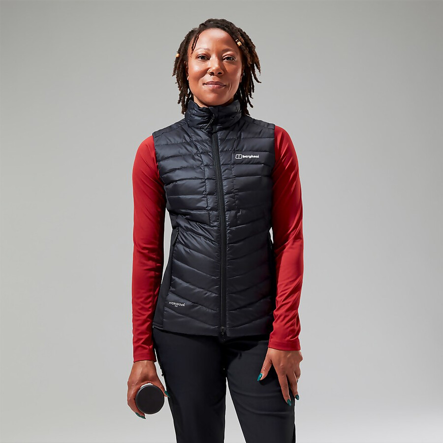 women s tephra 2.0 insulated gilet - schwarz berghaus