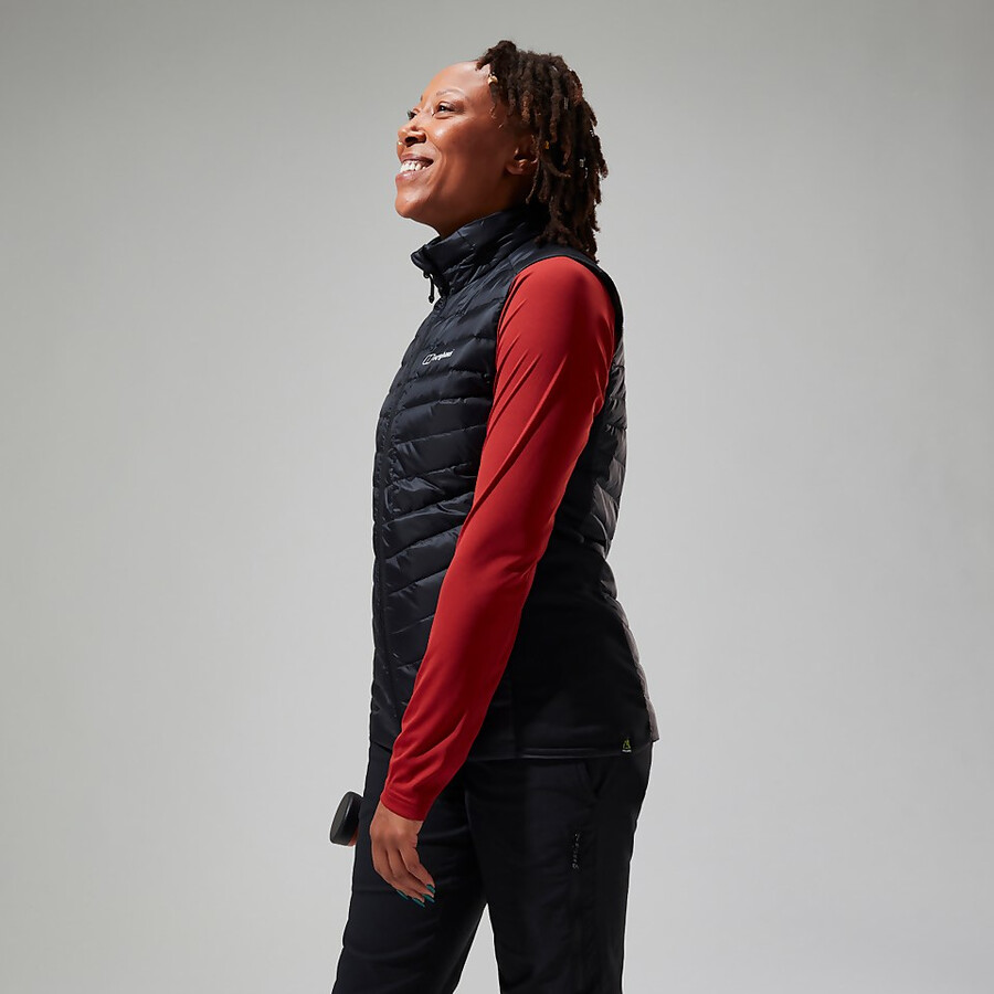 women s tephra 2.0 insulated gilet - schwarz berghaus