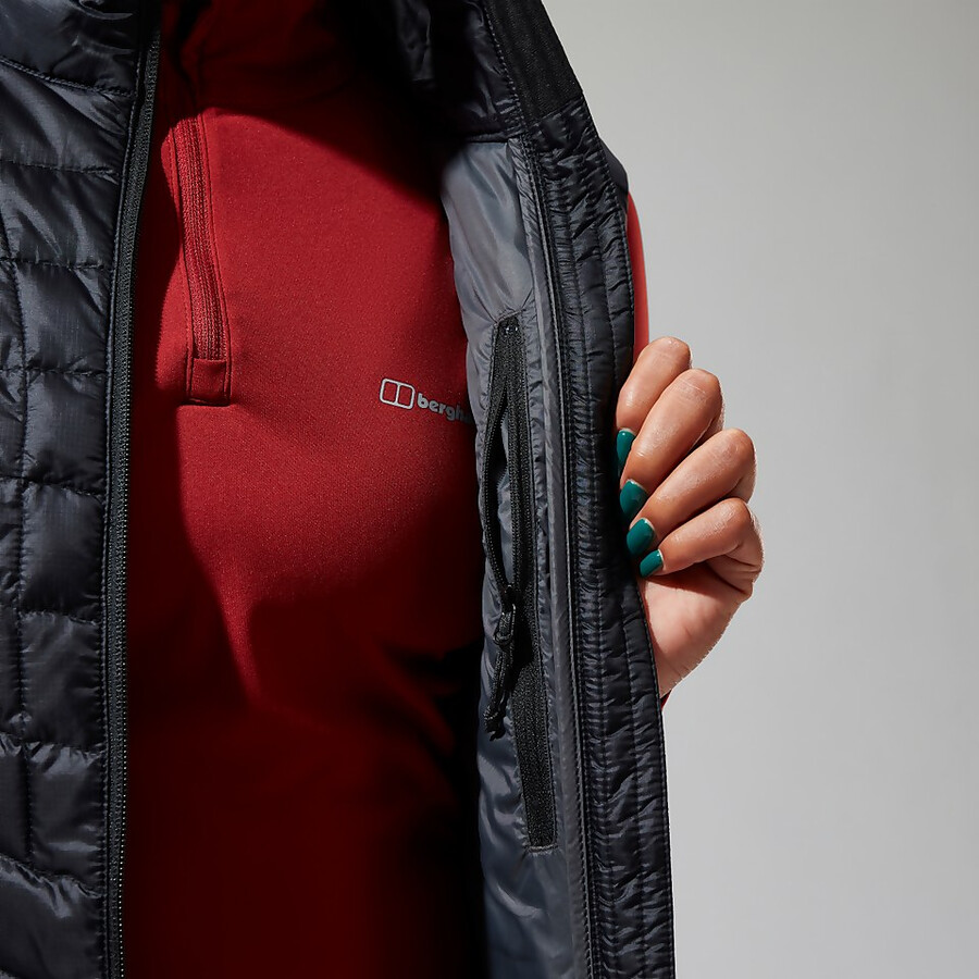 women s tephra 2.0 insulated gilet - schwarz berghaus