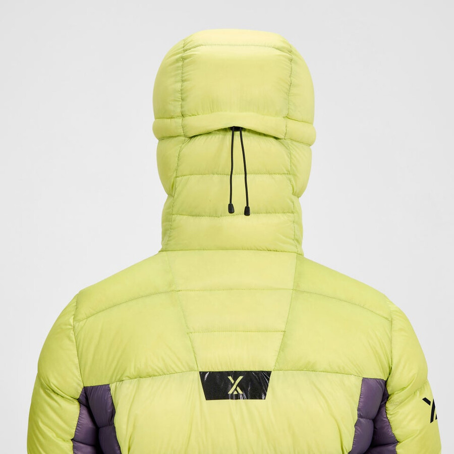 women s mtn arete down hoody ultra - gelblila berghaus