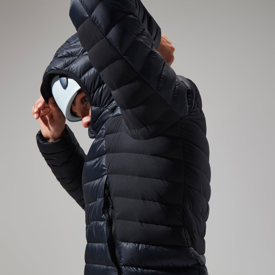 women s mtn seeker-mw-down hoody - schwarz berghaus