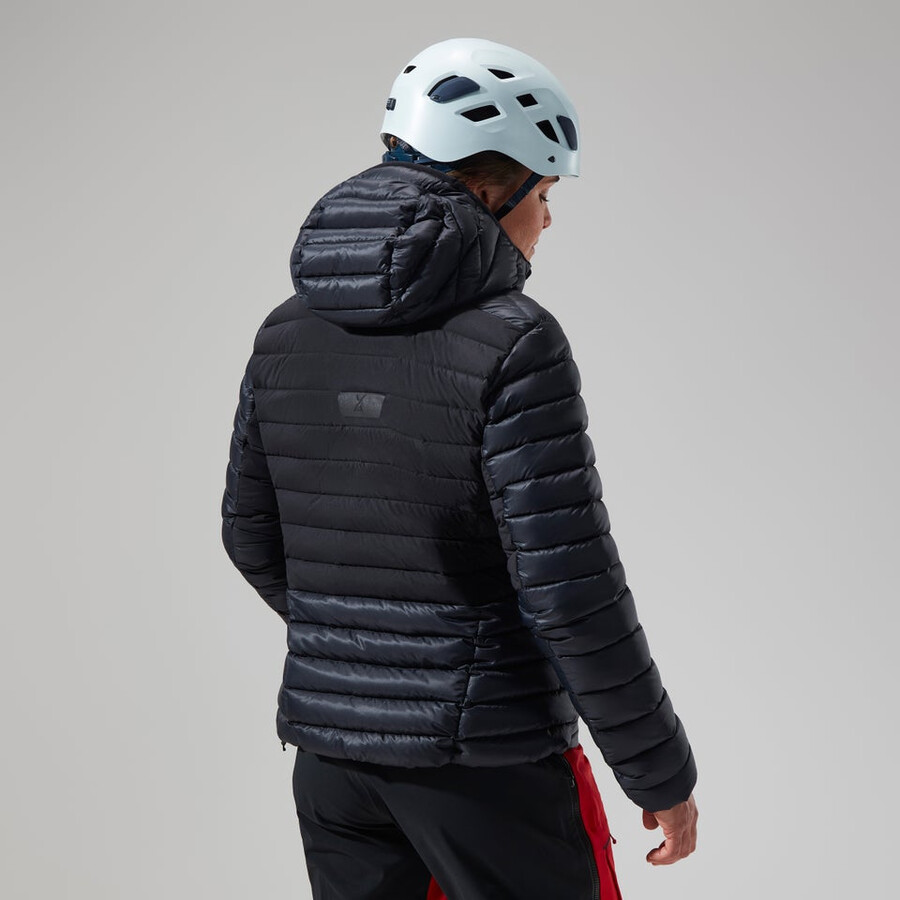 women s mtn seeker-mw-down hoody - schwarz berghaus