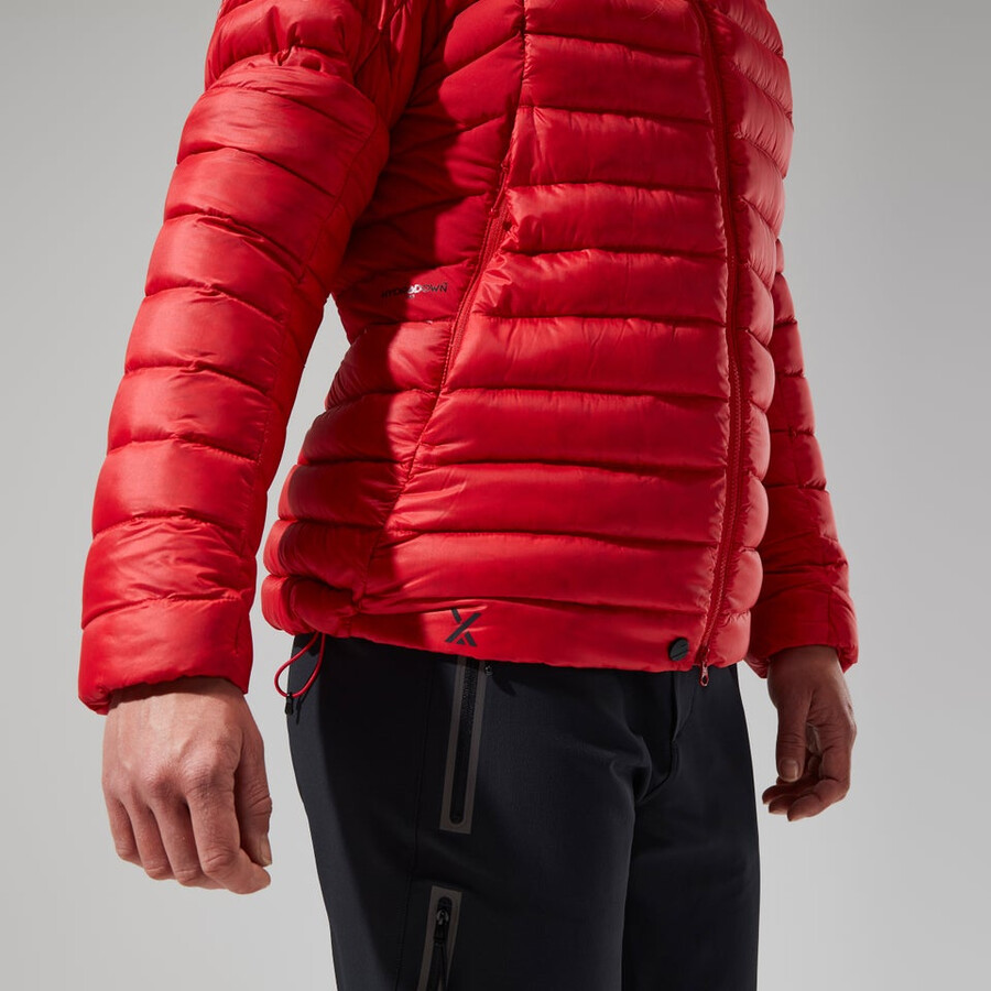 women s mtn seeker-mw-down hoody - rot berghaus