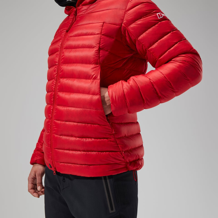 women s mtn seeker-mw-down hoody - rot berghaus