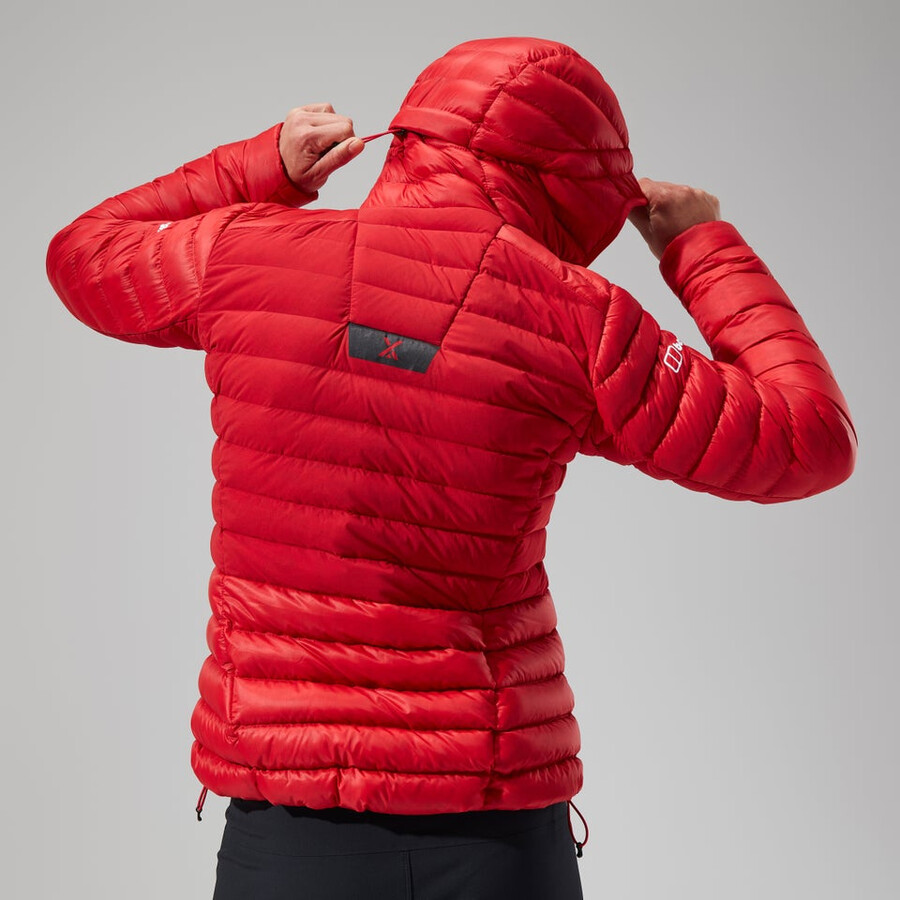 women s mtn seeker-mw-down hoody - rot berghaus