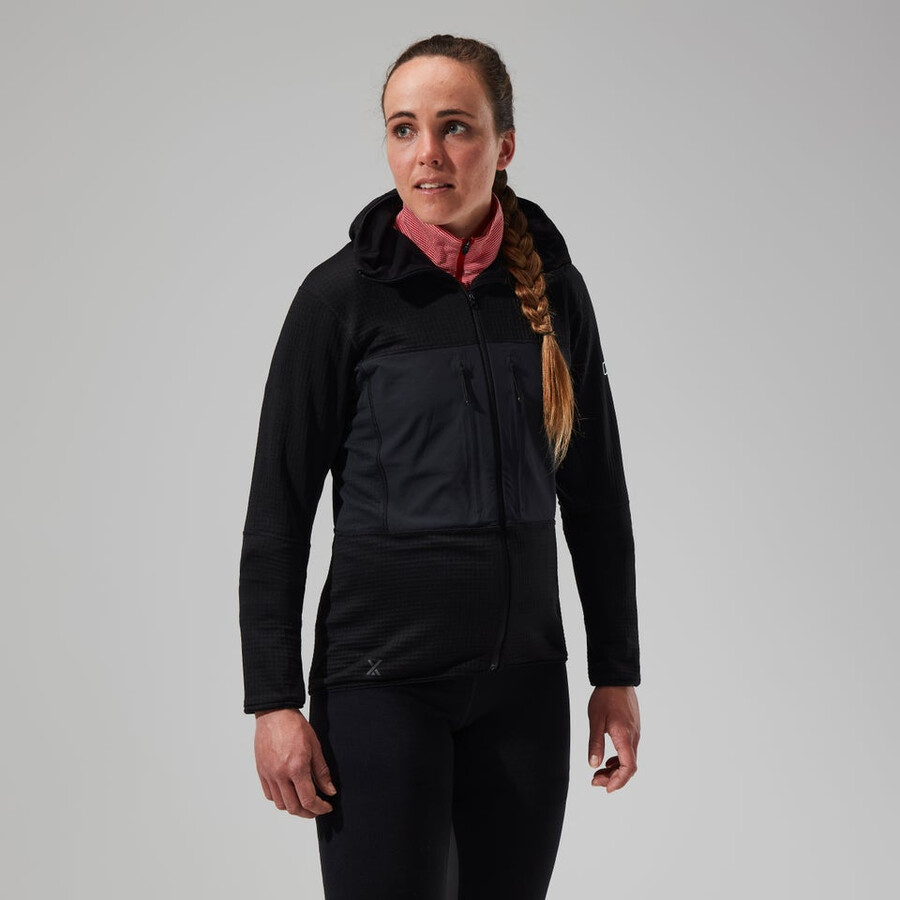women s mtn guide-mw-kapuzenjacke - black die berghaus