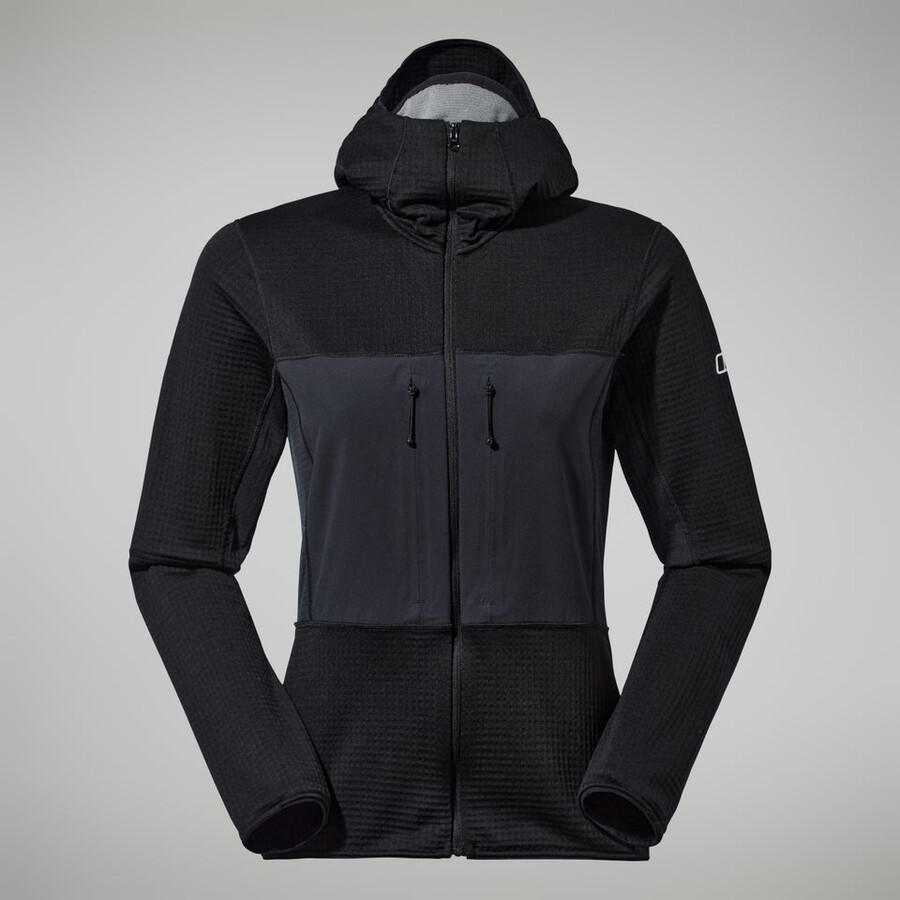 women s mtn guide-mw-kapuzenjacke - black die berghaus