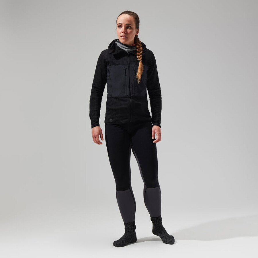 women s mtn guide-mw-kapuzenjacke - black die berghaus