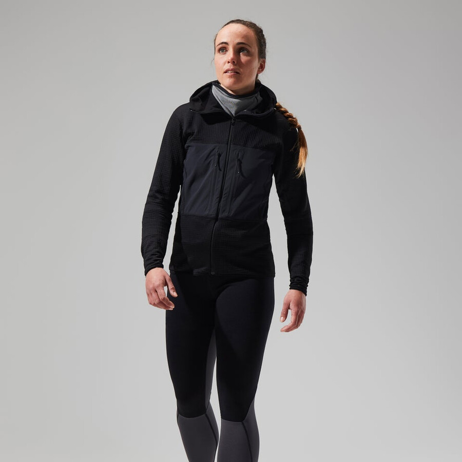 women s mtn guide-mw-kapuzenjacke - black die berghaus
