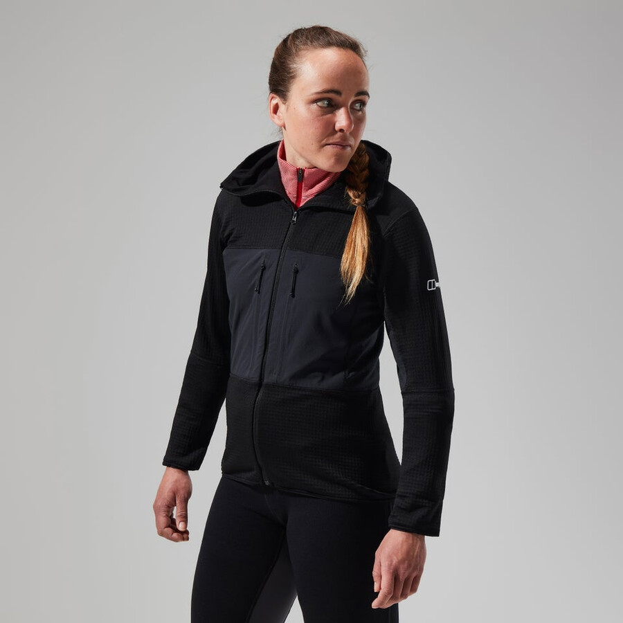 women s mtn guide-mw-kapuzenjacke - black die berghaus