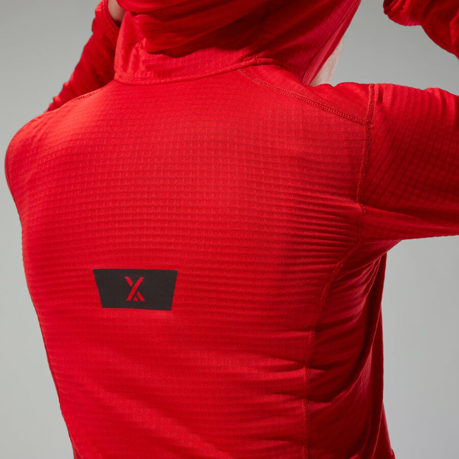 women s mtn guide-mw-kapuzenpullover - red berghaus