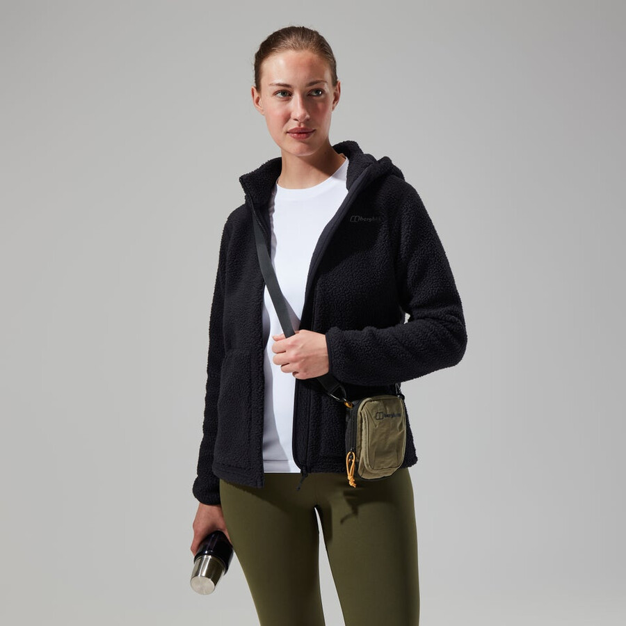 frauen darria fz hooded jacket - schwarz berghaus
